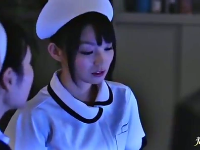 Seductive Japanese Nurse Deepthroats Patient’s Hard Cock Before Riding Him