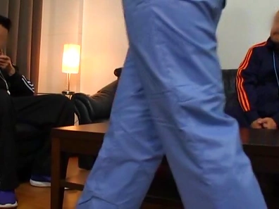 Sporty Japanese girl with fit figure enjoys oral sex and bang