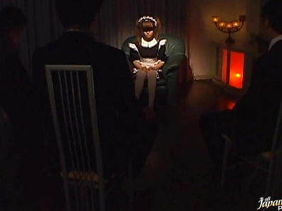 Kokoro Wakaba Asian doll sucks cock and shows pussy