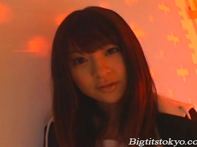 Megu Fujiura Lovely Asian girl has nice big tits she shows off when she sucks cock