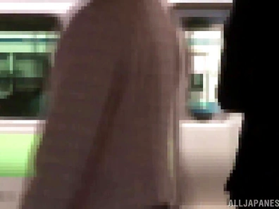 Sexy MILF Kaede Matsushima takes a hard fucking on a train