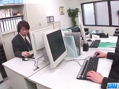 Ran Minami craves for cock deep in both her tig