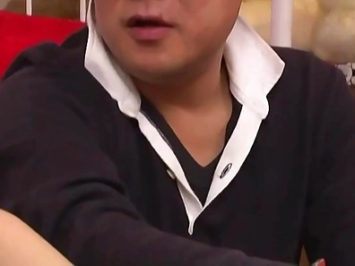 Aya Miyazaki naughty Asian teen sucks cock, gets facial