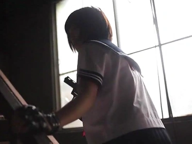 Hot busty Asian teen Ayumi Kimino gets her mouth fucked by hot guys