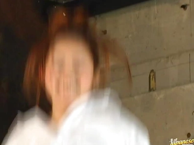 Yui Aoyama shows off her huge titties!