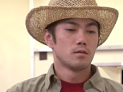 Blonde Asian milf in a fancy costume gives a perfect cock blow