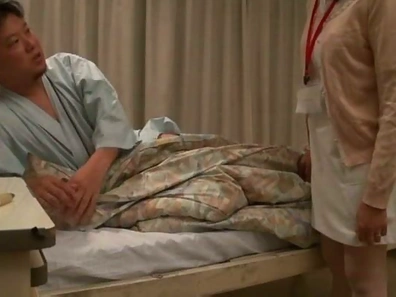 Kinky Asian nurse loves sucking hot wood