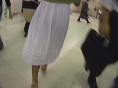 Sexy Asian woman gets followed and her tits groped on a train