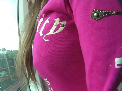 Horny Asian babe gets fingered vigorously on a train