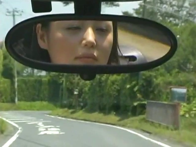 Japanese beauty gets fucked outdoors