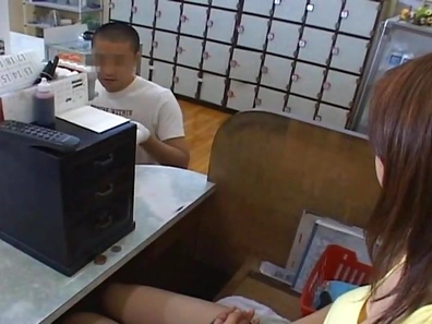 Mai Hinano Naughty Asian model has sex in a public bath