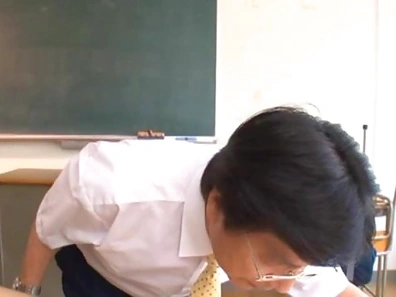 Sexy teen Rin oka sucks on juicy cock