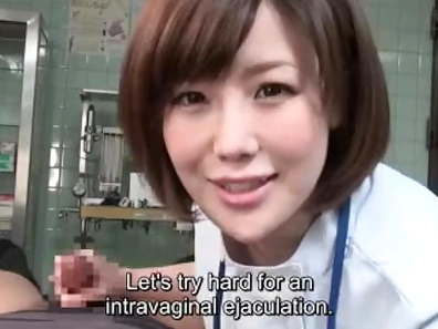Japanese Doctor Gives Patient Subtitled Handjob During Seductive Exam