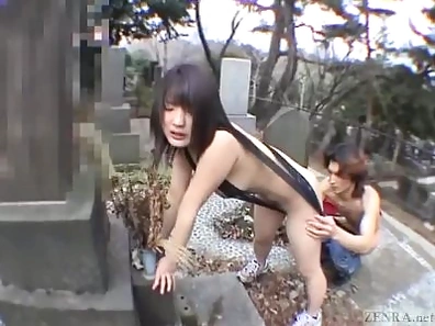 Titillating Subtitled JAV Public Nudity Scene in String Bikini Blowjob Fantasy