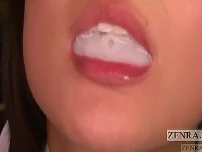 Japanese gokkun cum play with Kana Ohori English Subtitles