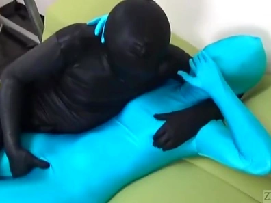 Sizzling Subtitled Scene: Japanese Zentai Goddess Fingerbangs to Blissful Orgasm