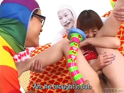 Subtitled ENF CMNF Japanese vibrator play with Miyuki Hourai