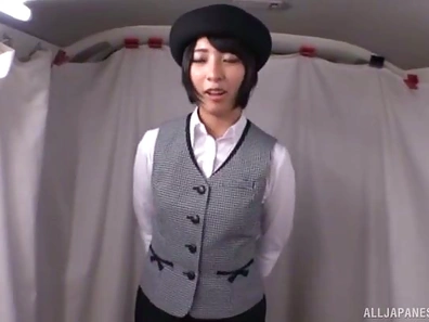 Japanese lass with a hat is here to get the ultimate pussy drilling